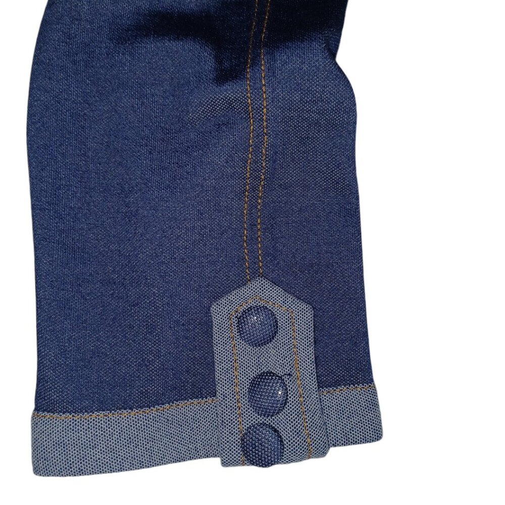 NEW WITH TAGS! Papillon XS Faux Denim Pants 4484
